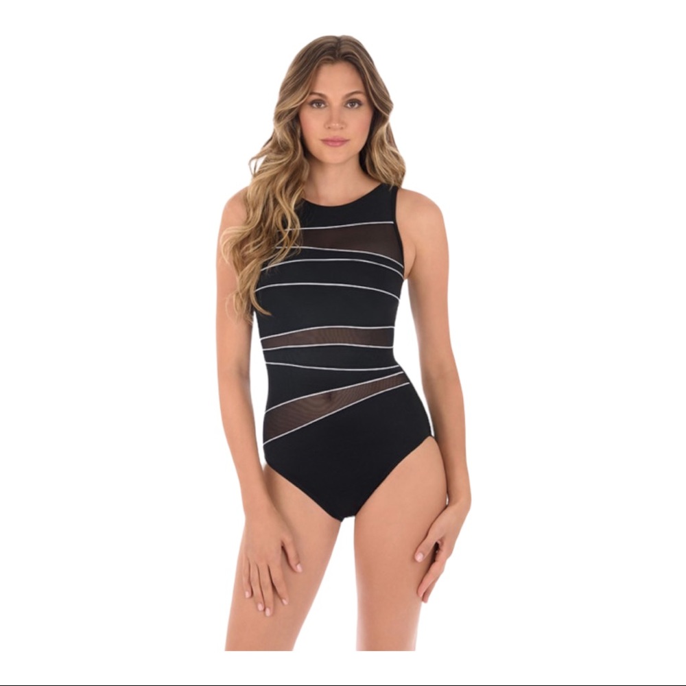 Women’s Swin Suit  Miracles for Every Body™ Prismatix Somerset Mesh One Piece